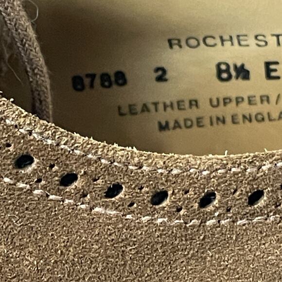 Crockett & Jones Tan Brogue Oxford Wingtip Rochester Shoes Sz UK 8.5 / US 9.5 - Picture 13 of 16